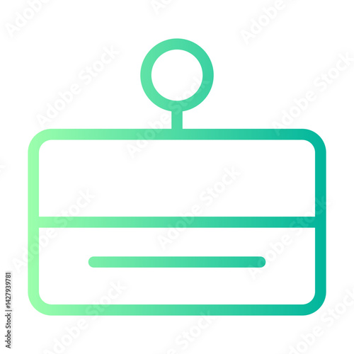 ticket gradient icon