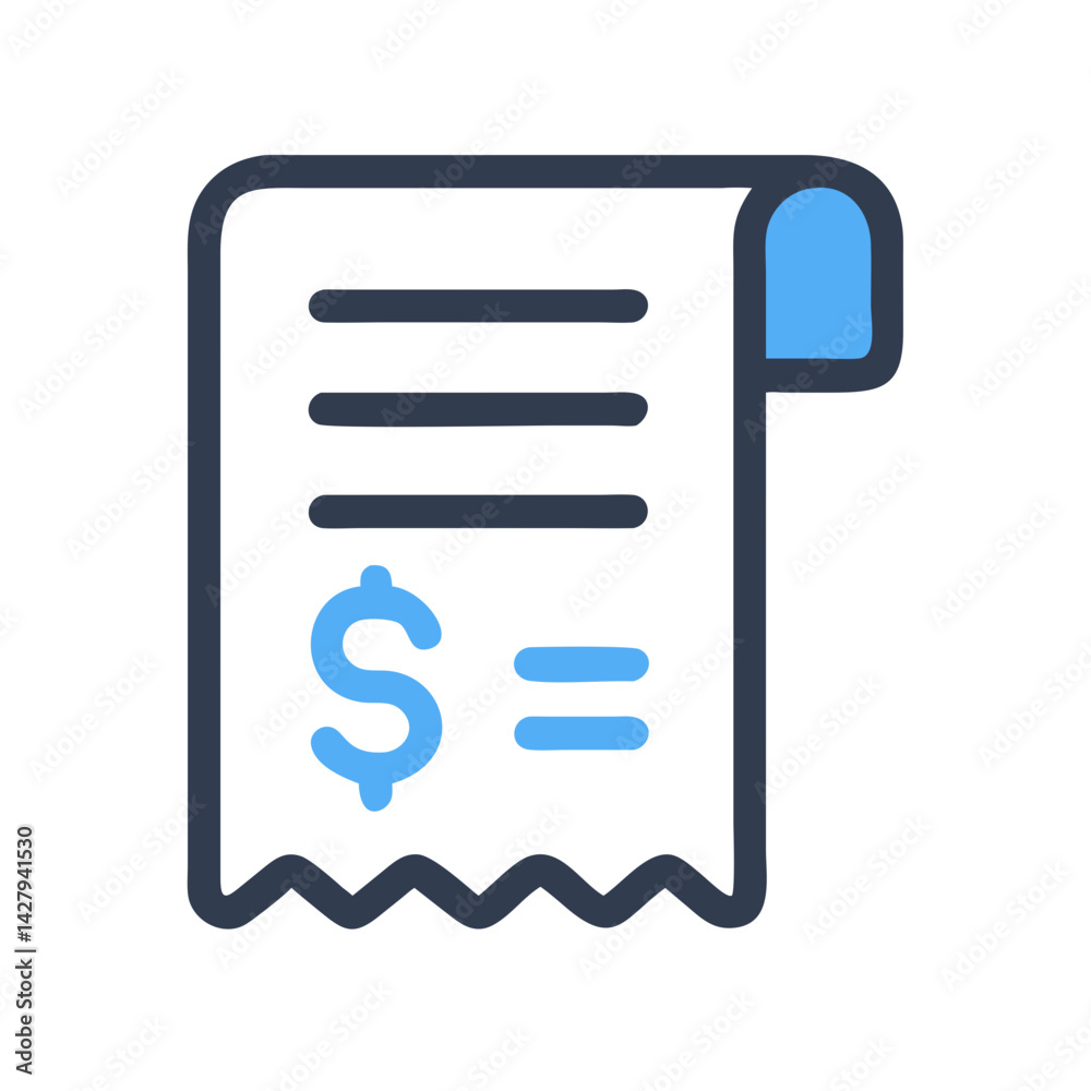 Invoice vector graphic depicting payment due, costs, and total price. Invoice vector graphic depicting payment due, costs, and total price.