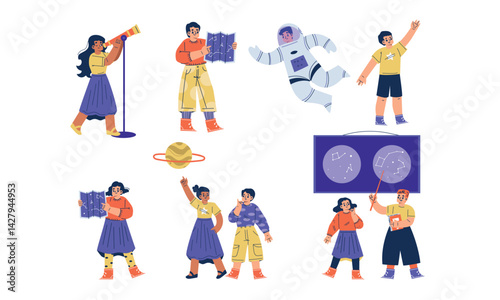 A variety of creative characters actively engaged in various exciting activities and adventures