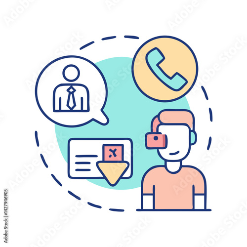 Metaverse Business Communication with VR: Consultant Call, Data Transfer, and Phone