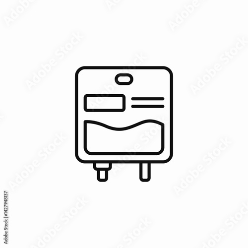 iv drip icon sign vector