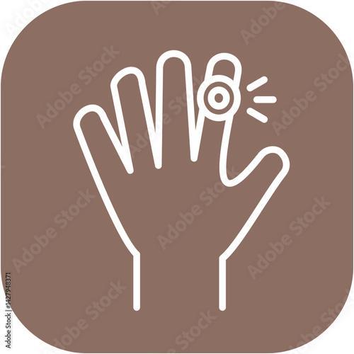 Finger Pain Icon