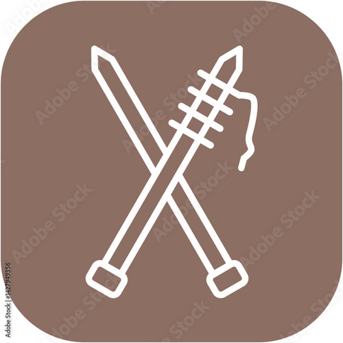 Knitting Needles Icon