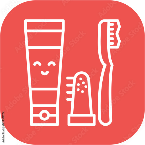 Kid Toothpaste Icon