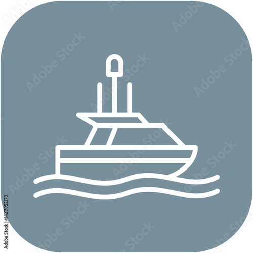 Rescue Boat Icon