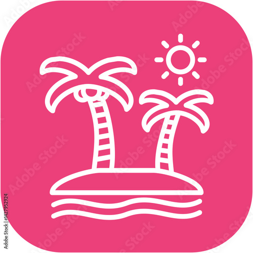 Tropical Island Icon