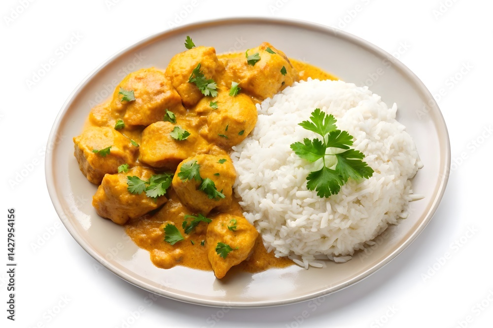 Delicious Chicken Curry with Rice, Ready to Eat Delicious Chicken Curry with Rice, Ready to Eat