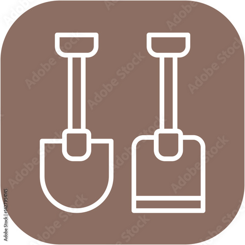Shovel and Hoe Icon