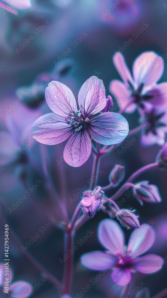 Purple Flowers in Bloom