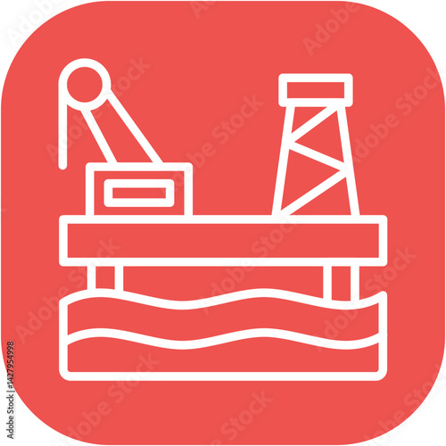 Drill Platform Icon