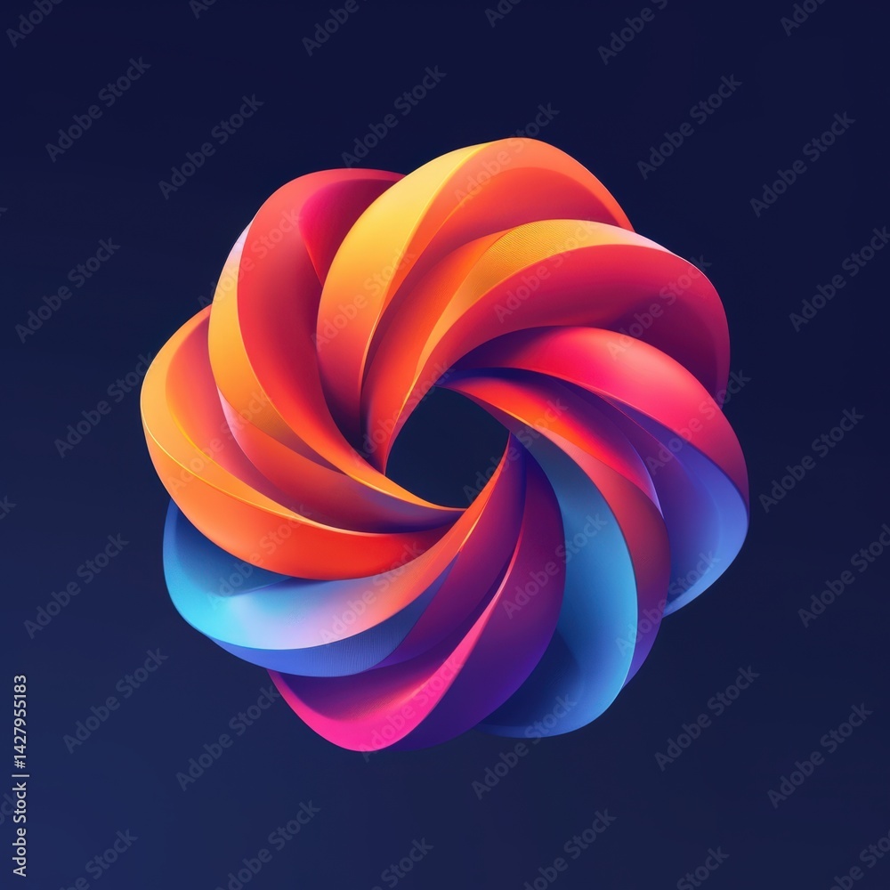 Colorful Spiral Design