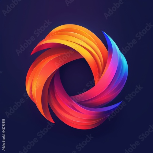 Obraz na płótnie Colorful Abstract Design w salonie
