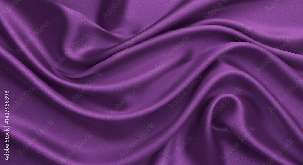 Fototapeta premium Purple Silk Fabric Texture Background