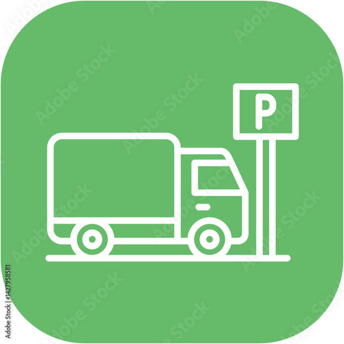 Truck Parking Icon