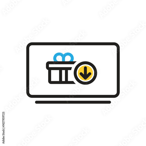Multi color icon for receive