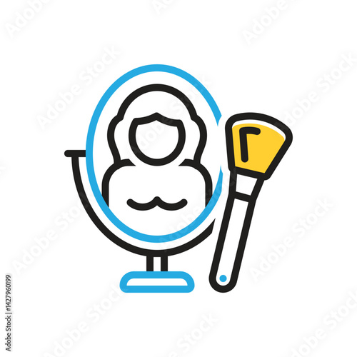 Multi color icon for beauty