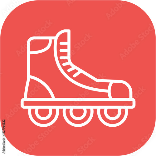 Rollerblading Icon