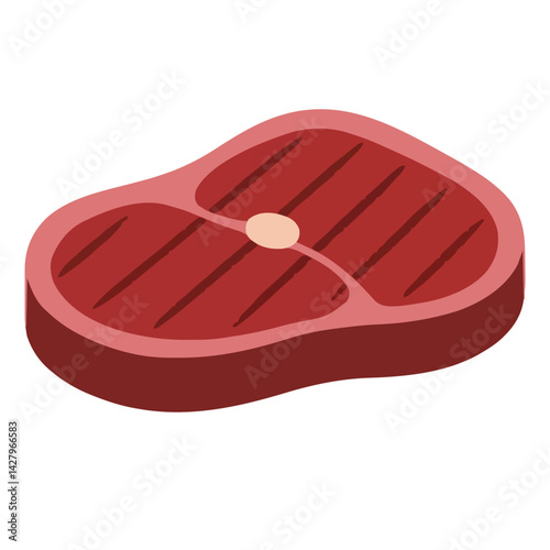 Raw meat vector illustration 