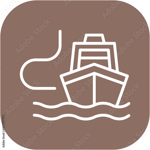 Shipping Lane Icon