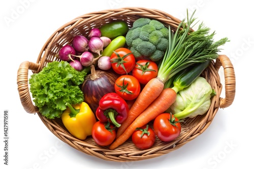 Colorful Basket of Fresh Produce