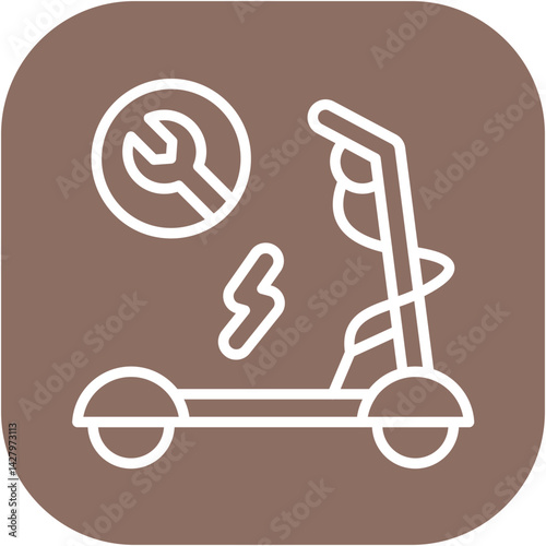 Electric Scooter Repair Icon