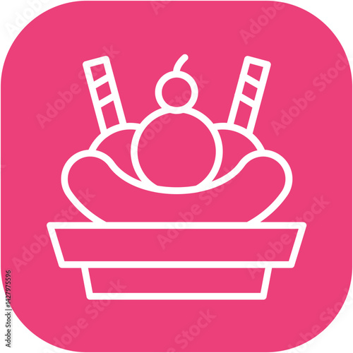 Banana Split Icon