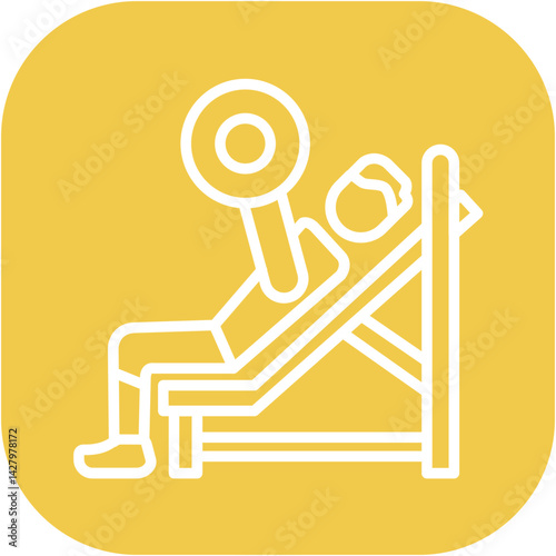 Incline Bench Press Icon