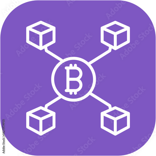 Blockchain Network Icon