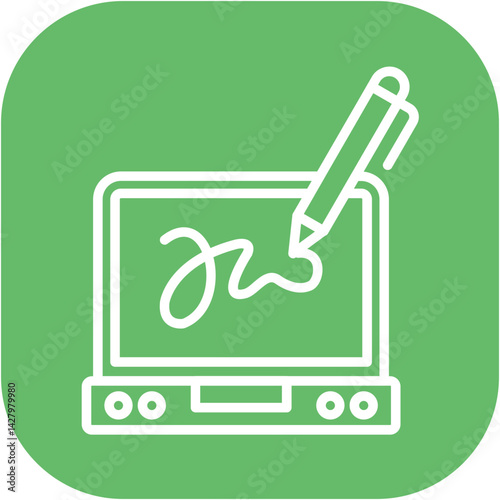 Digital Signature Icon