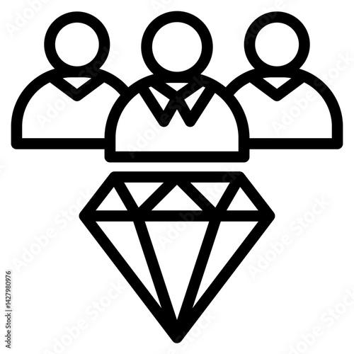 Value proposition icon in vector illustration
