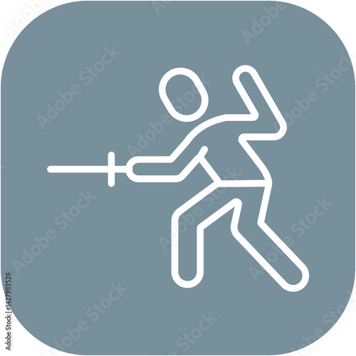 Fencing Technique Icon