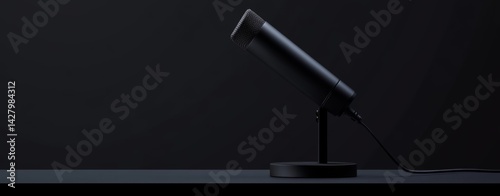 Studio Microphone on Stand
