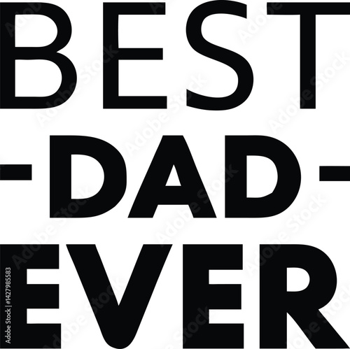Father Carrying Son on Shoulders – Cute Family Moment Illustration. Happy Father’s Day Typography with Mustache and Tie Icons. Father and Daughter Hugging. 