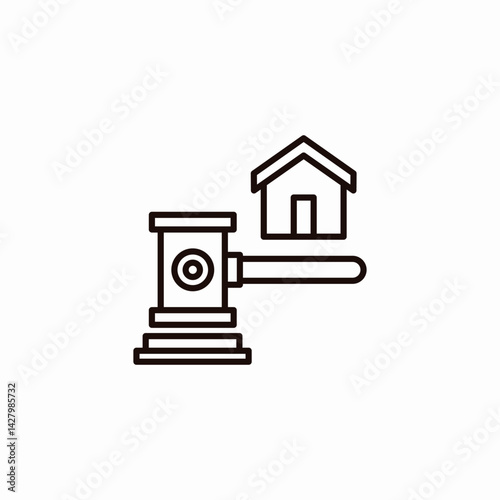 auction house icon sign vector