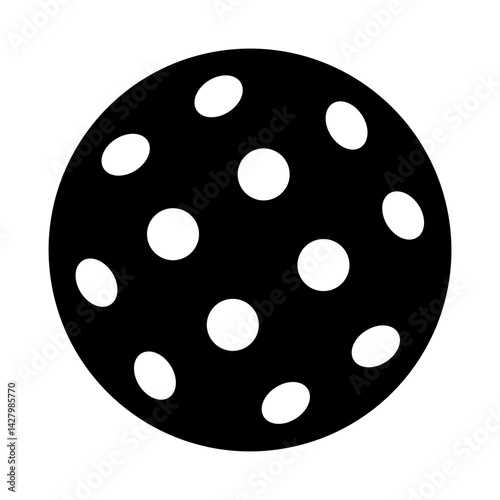Pickleball Ball Flat Icon
