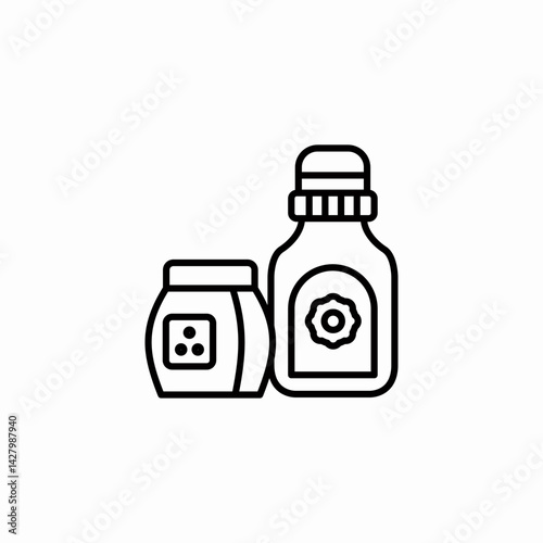 cleaning products icon sign vector
