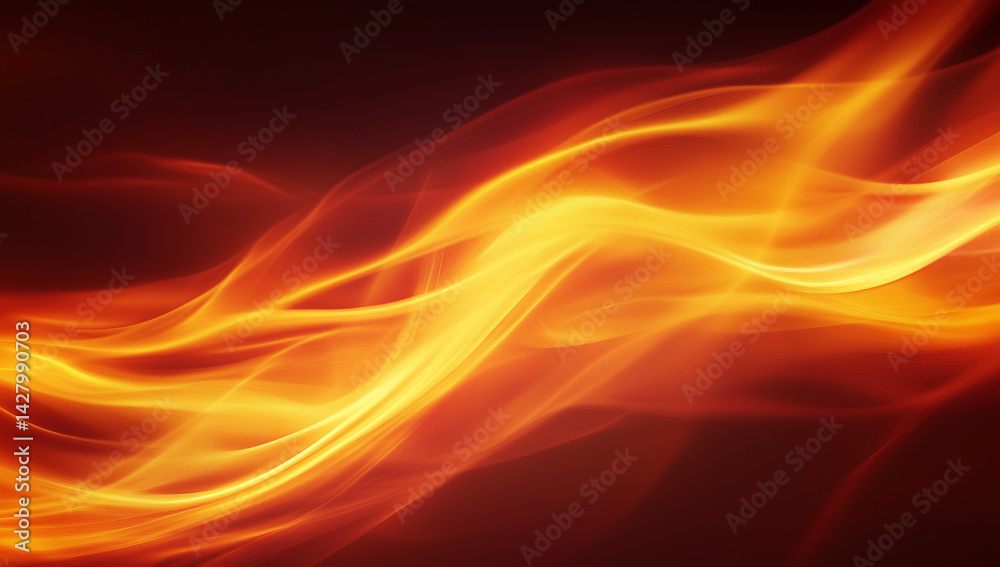 Fototapeta premium Fiery Flames on Red Background – Intense Burning Fire Effect with Heat and Energy for Dramatic Visual Themes