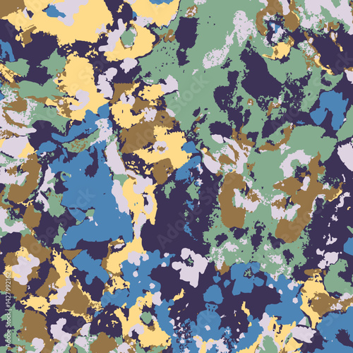 Camouflage of a chaotic fragmented mottled landscape