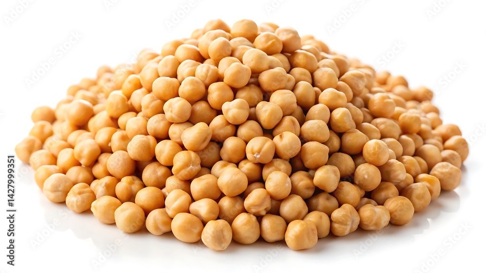 Chickpeas isolated on white background Chickpeas isolated on white background