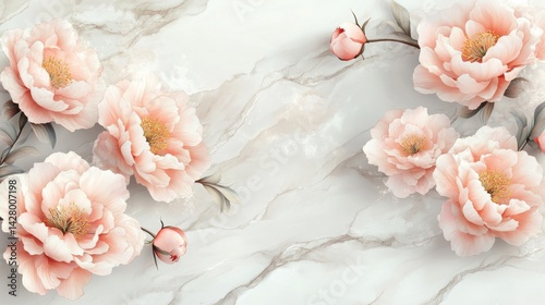 Summer Flowers background. Valentine's Day or Women's Day. Happy Mother Day. Romantic floral frame. Floral pattern. Beautiful Flowers and butterflies. Romantic design. Greeting cards. Copy space area