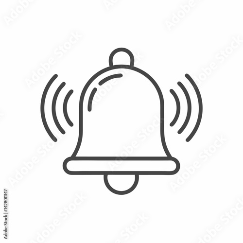 Illustration of a ringing bell, symbolizing alertness and notifications.