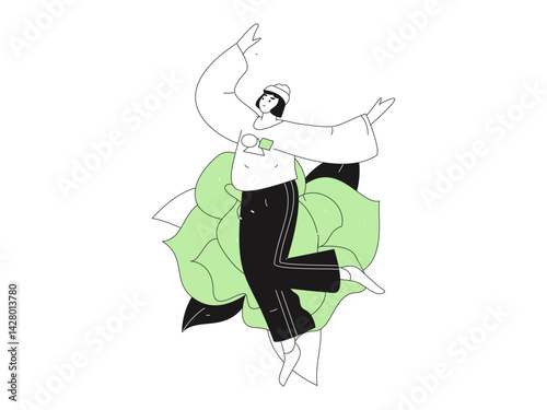 3.12 International Women's Day professional women flat character vector concept operation hand drawn illustration
