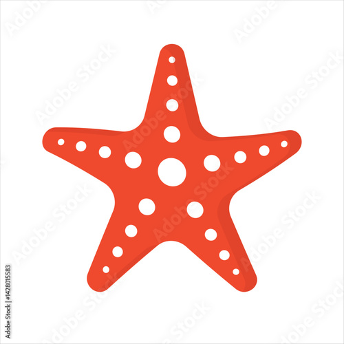 Starfish icon vector silhouette for starfish logo illustration. Simple design for starfish icon illustration or starfish logo concept.
