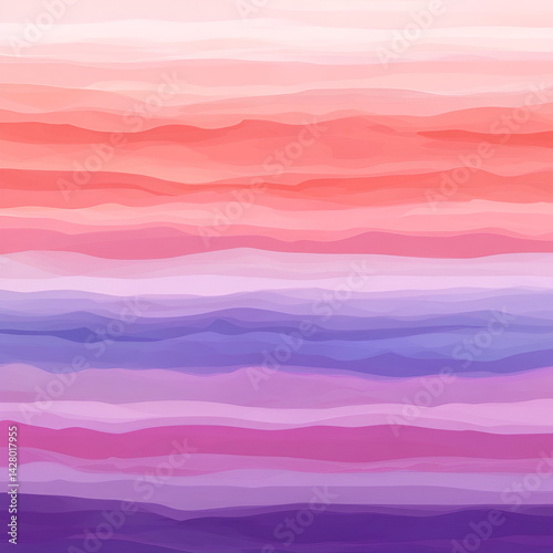 Captivating sunset gradient nature digital art serene environment aesthetic viewpoint soft pink and purple hues photo