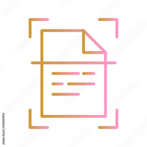 Document Scanning Icon Design