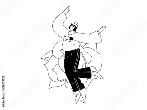 3.12 International Women's Day professional women flat character vector concept operation hand drawn illustration
