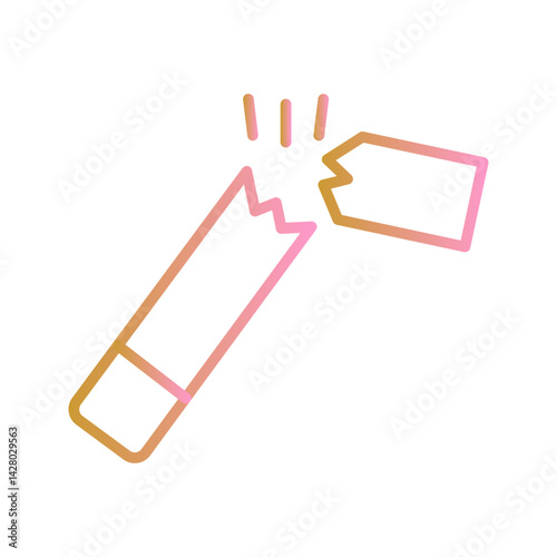 Broken Cigarette Icon Design