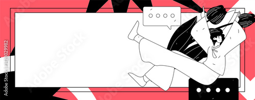 3.12 International Women's Day professional women flat character vector concept operation hand drawn illustration
