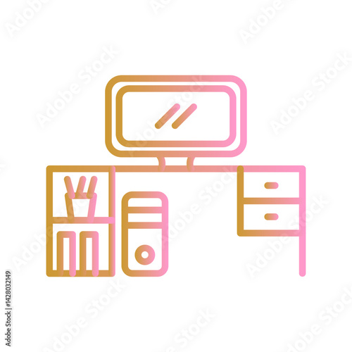 Work Table Icon Design