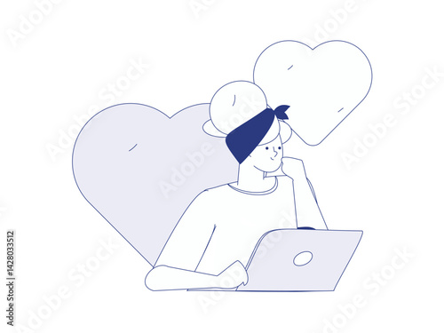 3.12 International Women's Day professional women flat character vector concept operation hand drawn illustration
